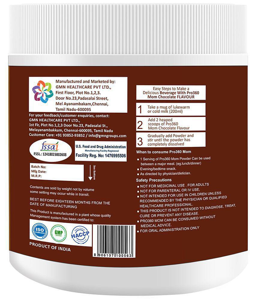 PRO360 MOM Lactation Protein Powder 200 gm Swiss Chocolate