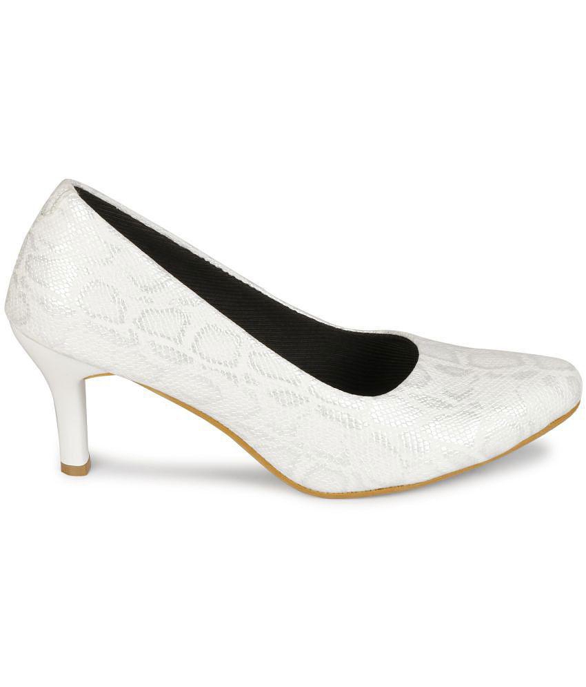 Ishransh - White Women's Pumps Heels - None