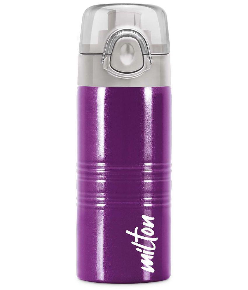 Milton Vogue 500 Stainless Steel Water Bottle, 490 ml, Purple - Purple