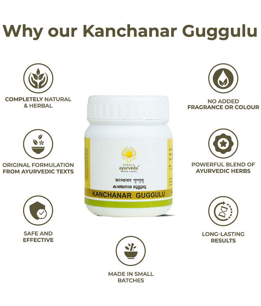 Kerala Ayurveda Kanchanar Guggulu 60 Tablets, Combats Hypothyroidism, Boost T3 and T4 Production,Advanced Thyroid Health,Better Hormonal Health