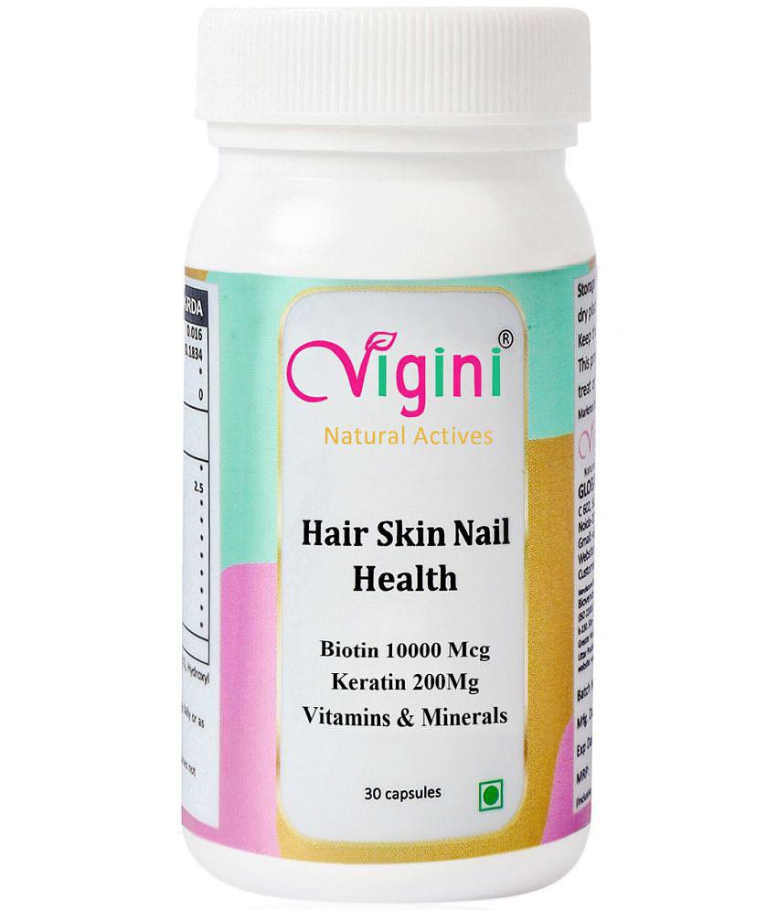 Vigini Hair Nail Brittleness Biotin 10000 mg Vitamins Capsule