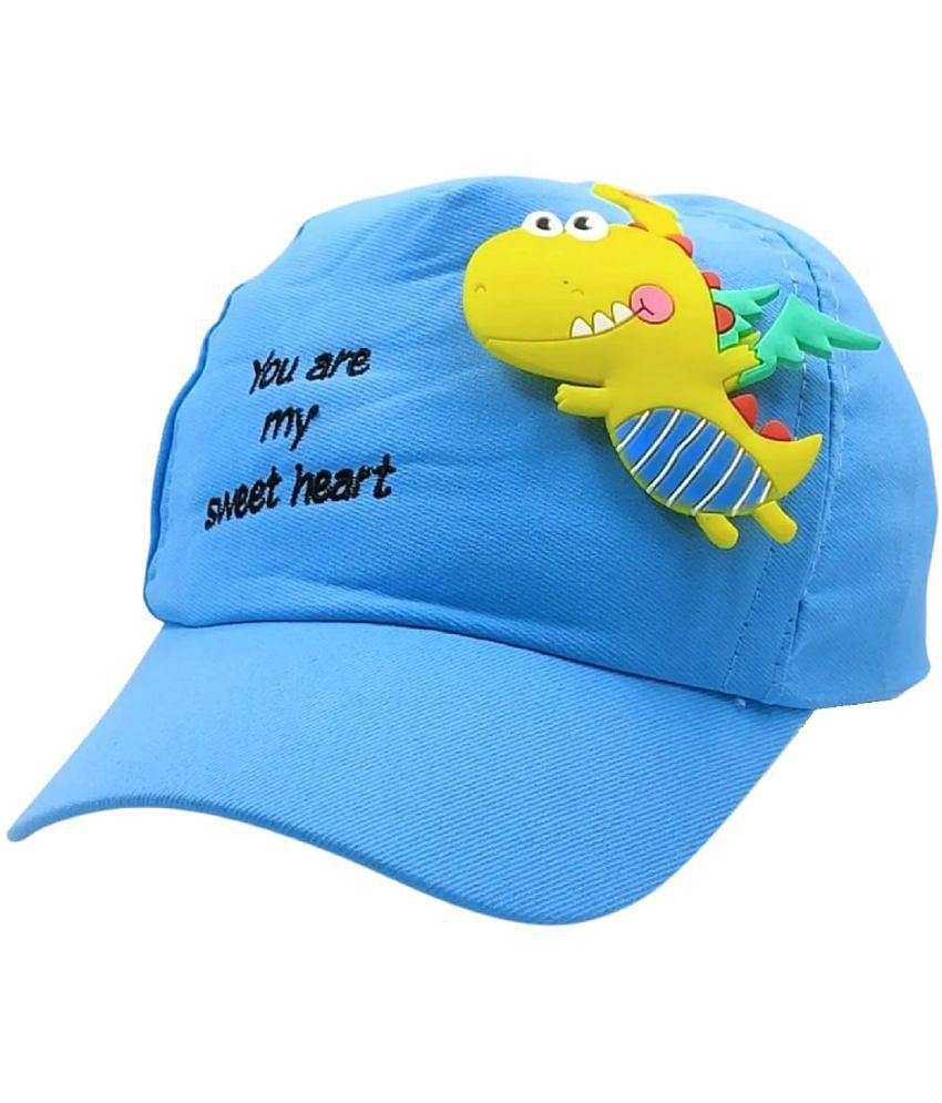 New Men Zacharias Unisex Kids Cotton Baseball Cap kc-27 (Blue_1-4 Years) (Pack of 1) - None 2025