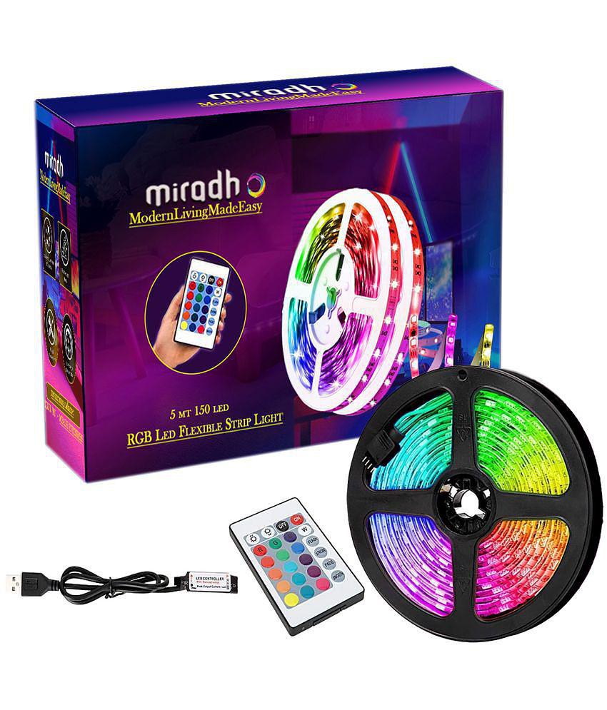 MIRADH - Multicolor 5Mtr LED Strip ( Pack of 1 ) - Multicolor