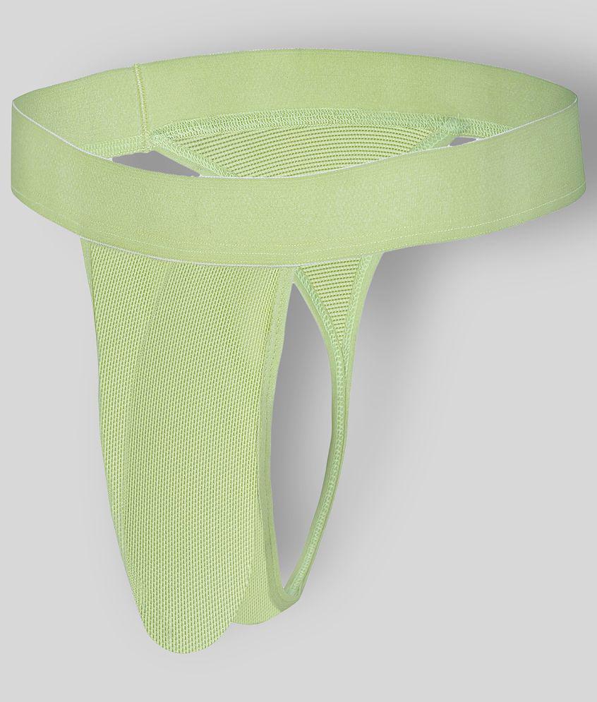 Bruchi Club - Sea Green Nylon Men's Thongs ( Pack of 1 ) - None