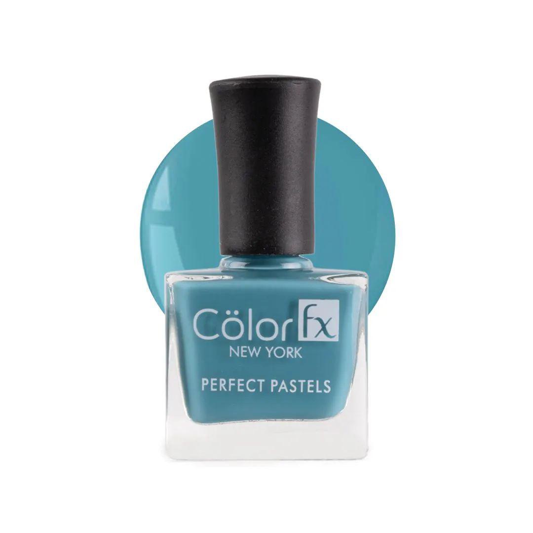 Color Fx New York Premium Non UV Gel Nail Polish Perfect Pastel Teal Blue 21 Toxin Free Vegan Nail Polish Women, 162