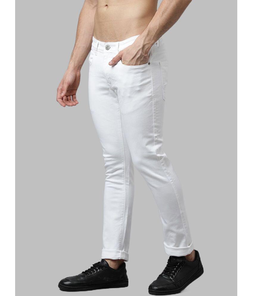 x20 - White Denim Skinny Fit Men's Jeans ( Pack of 1 ) - None