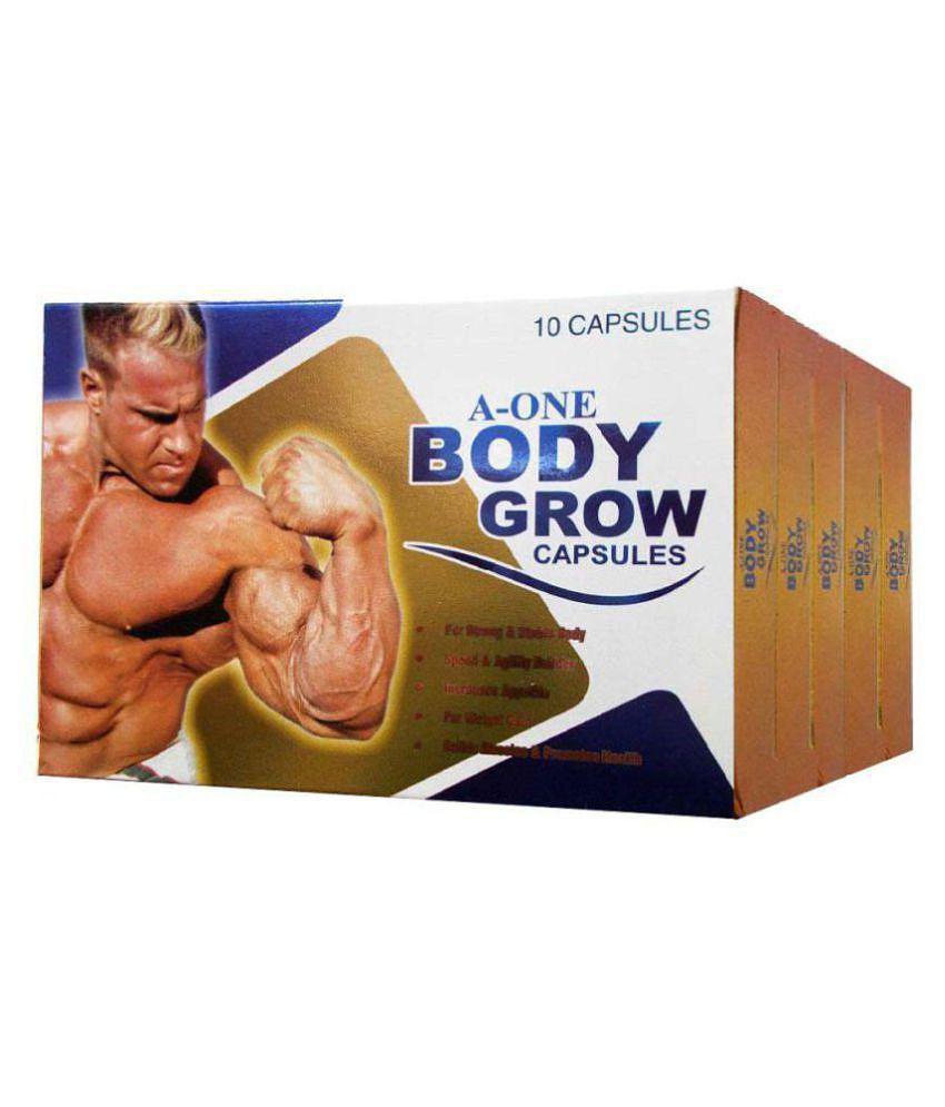 G & G A One Body Grow 10 X 5 = 50  Weight Gainer Capsule 50 no.s Pack Of 5