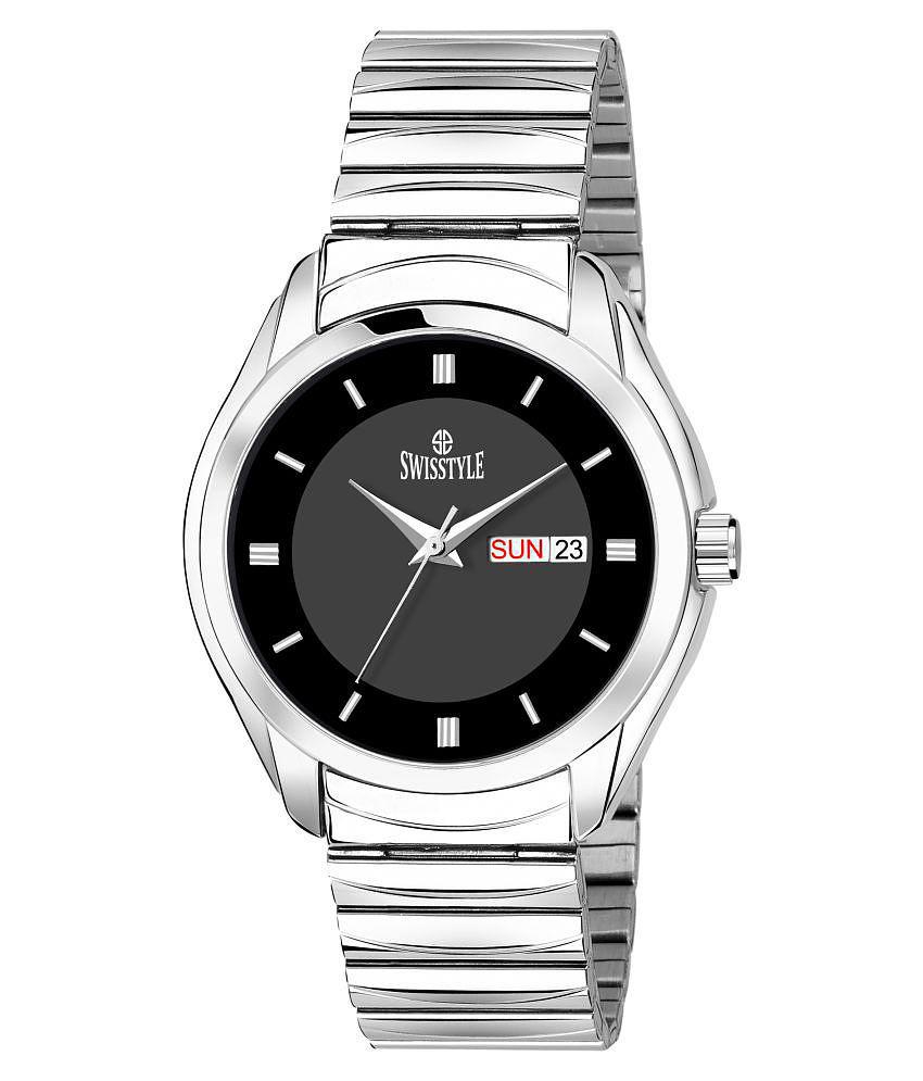 Swisstyle SS-GR916-BLK-SLV-CH Stainless Steel Analog Men's Watch