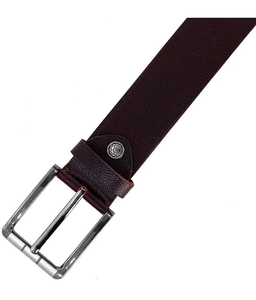 Sophisticated Men Leather World - Brown PU Men's Casual Belt ( Pack of 1 ) - None 2025 at ShopCi