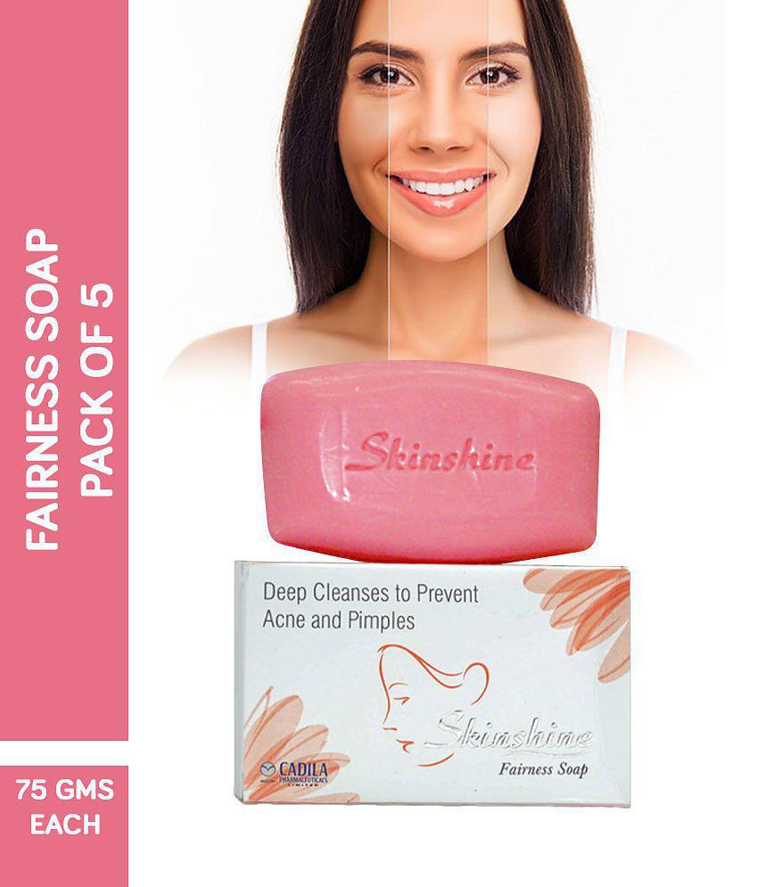 Skinshine Fairness Skin Whitening Soap 75 gm Each gm Pack of 5