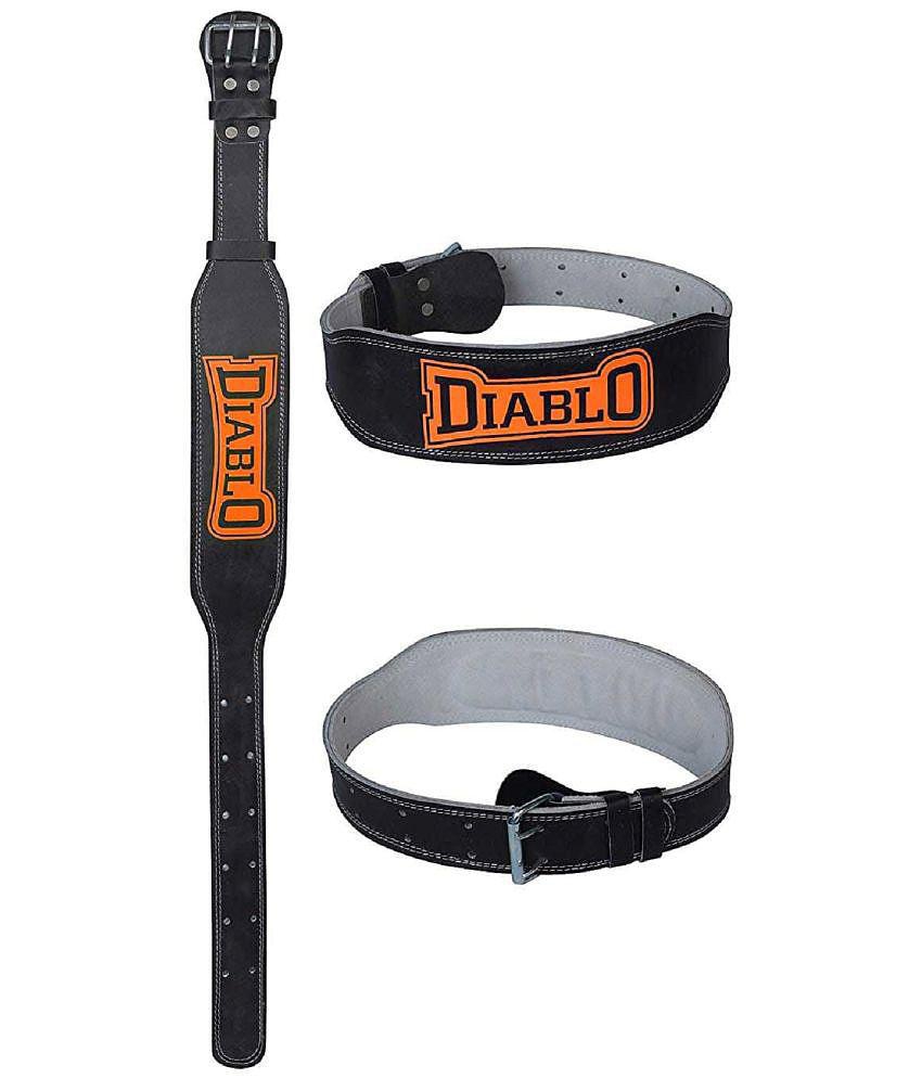 Diablo Orange Leather Gym Belt - S