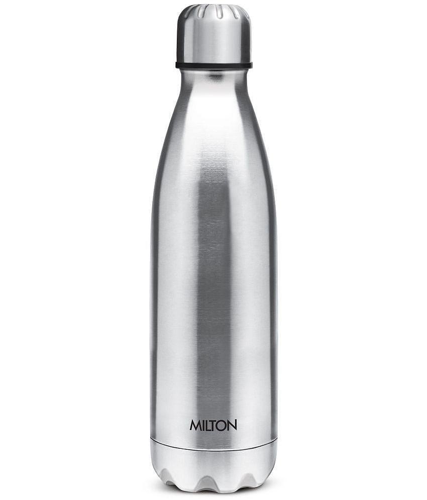 Milton - SHINE 1000 Silver Water Bottle 900 mL ( Set of 1 ) - Silver