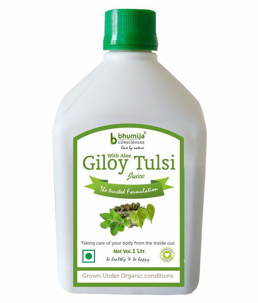 BHUMIJA LIFESCIENCES Giloy Tulsi Juice  Health Drink Liquid 1 l