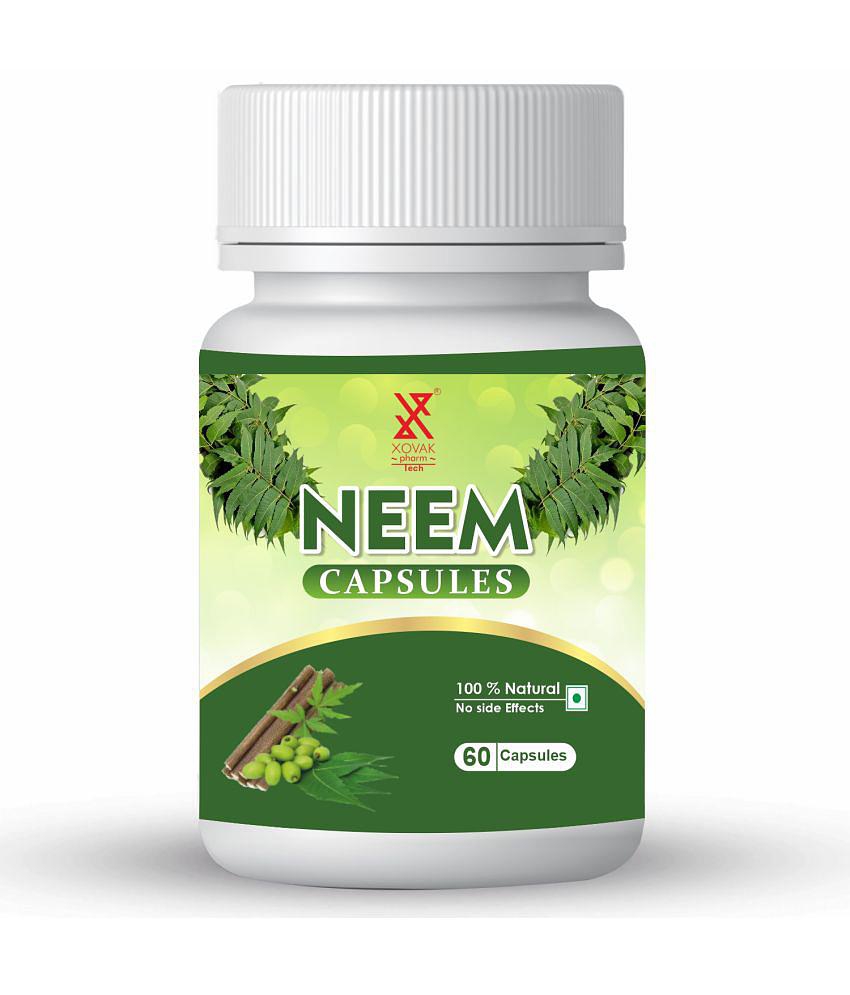 xovak pharmtech Organic Neem Capsule 50 gm Pack Of 1