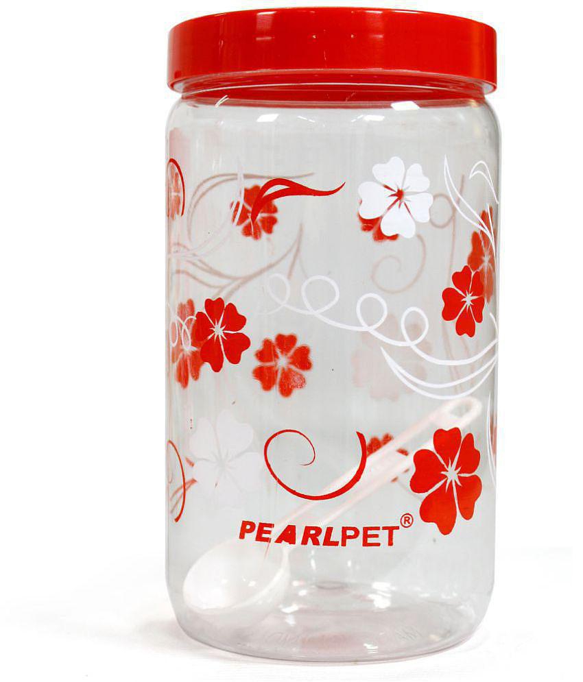 PearlPet - Red Plastic Dal Container ( Set of 6 ) - 1500 ml - Red