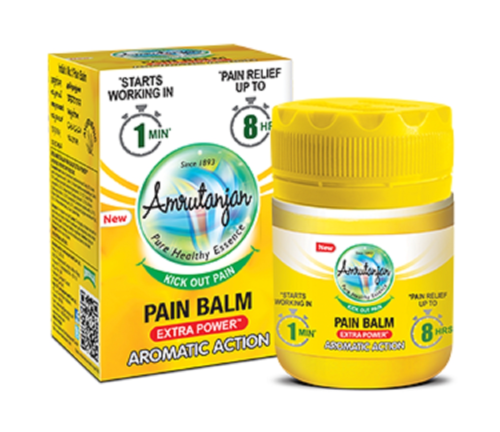 Amrutanjan Aromatic Balm Massage For Headache 8ml Extra Power