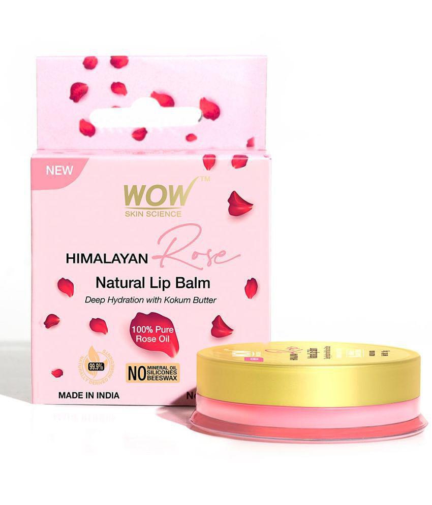 WOW Skin Science Himalayan Rose Lip Balm for Moisturize Chapped & Cracked Lips with 100% Natural Himalayan Pure Rose Oil - 10g