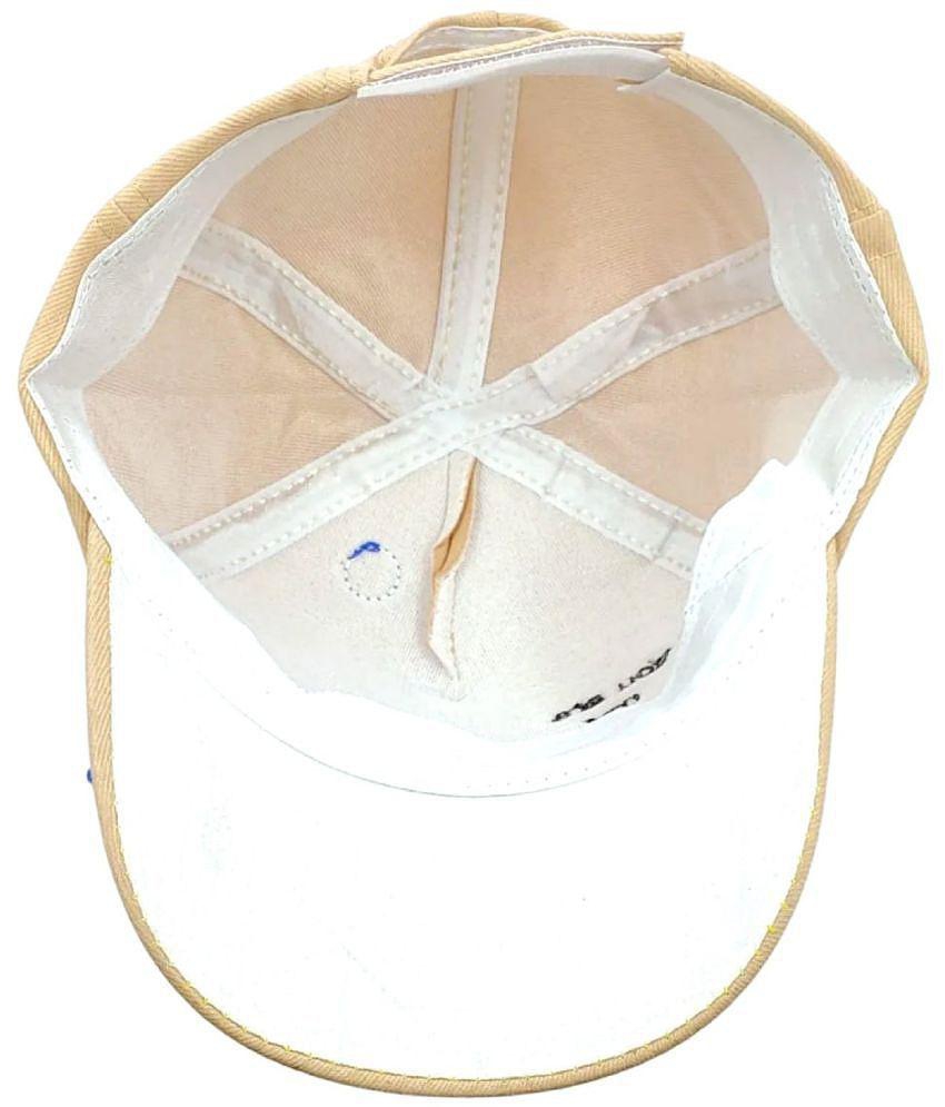 Modern Men Zacharias Unisex Kids Cotton Baseball Cap kc-27 (Beige_1-4 Years) (Pack of 1) - None 