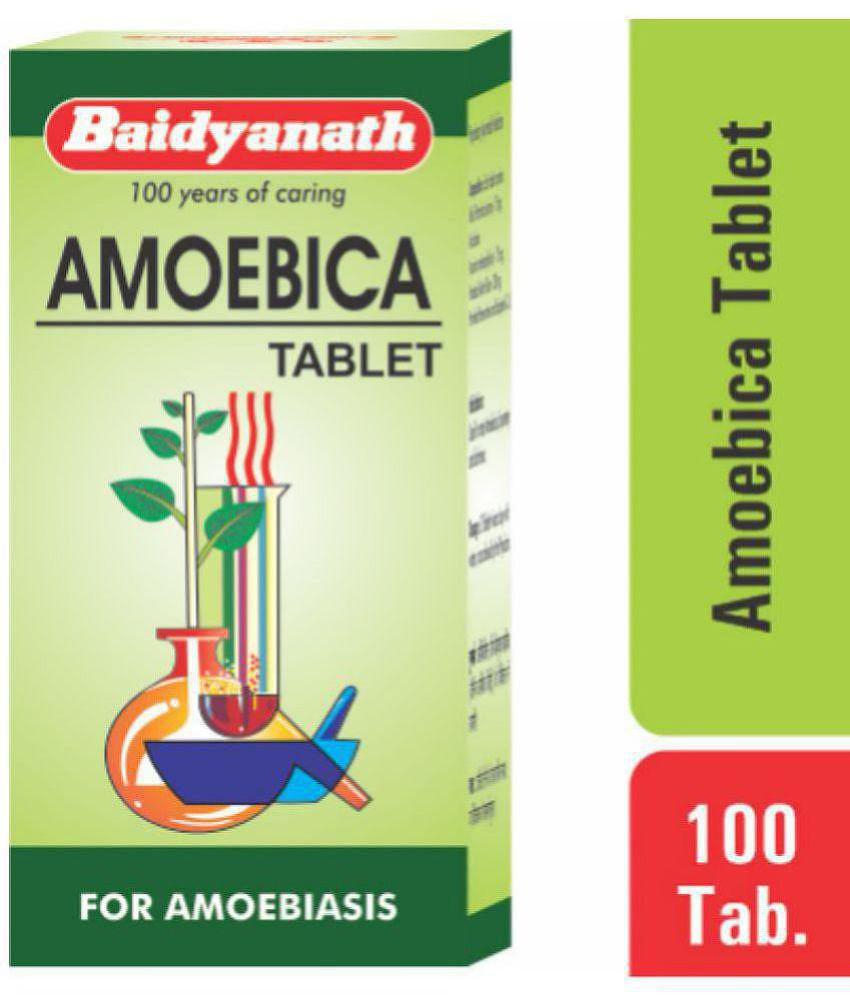 Baidyanath Amoebica Tablets For Amoebiosis, Ayurvedic Diarrhea Medicine, 100 Tablet