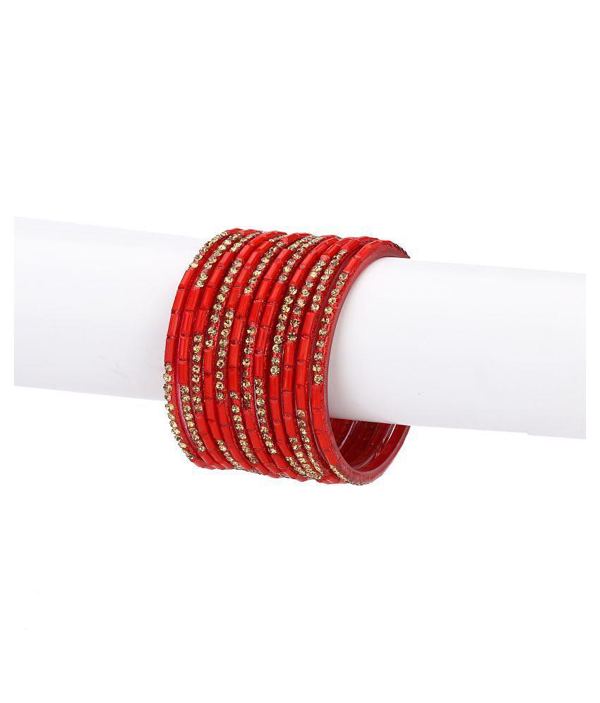 Sophisticated Men AFAST - Red Bangle Set (Pack of 1) - None 2025 at ShopCircuit | ONDC