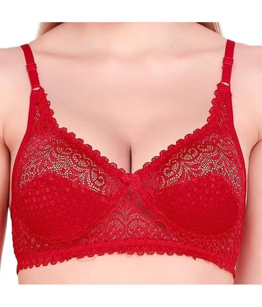 Best Men Kiran Enterprises Multicolor Net Non Padded Womens Everyday Bra ( Pack of 3 ) - None 20