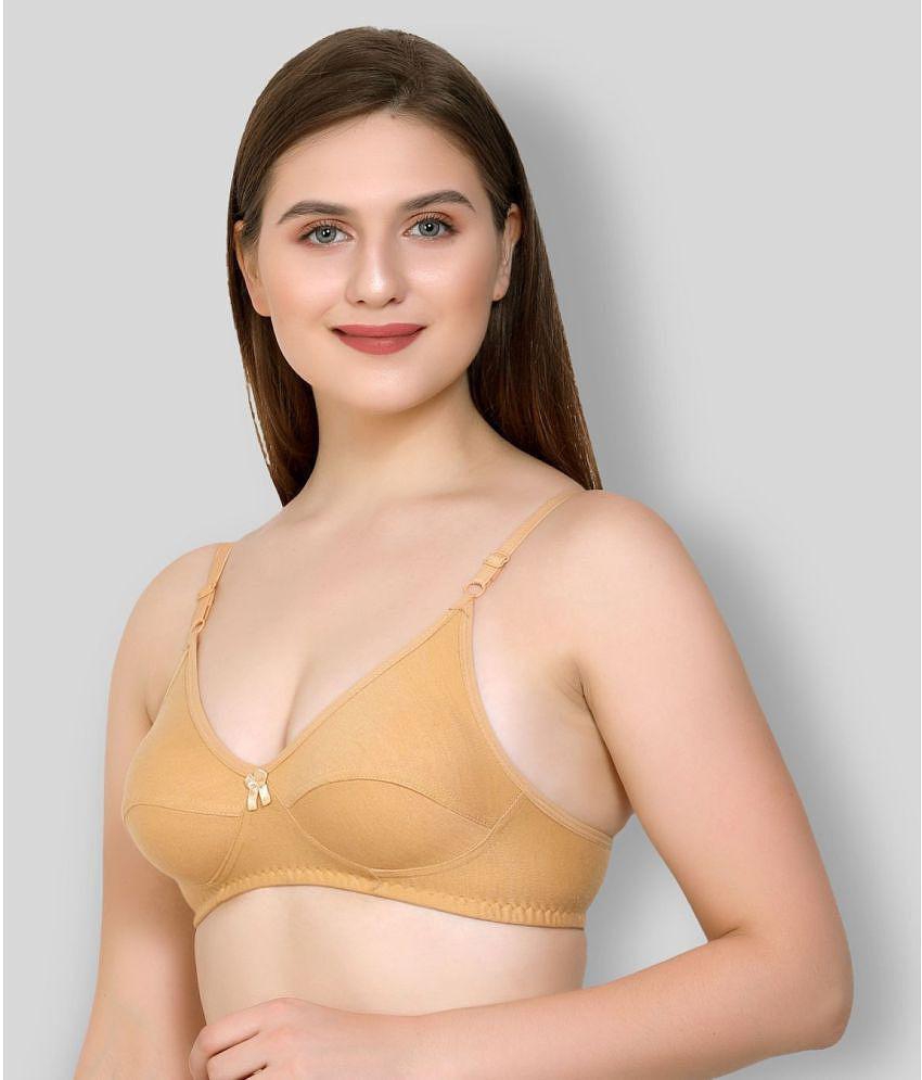 Luxurious Men Kiran Enterprises - Multicolor Cotton Blend Non Padded Women's Everyday Bra ( Pack