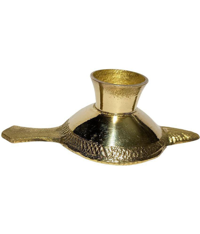 A & H ENTERPRISES - Aarti Diya Pital Diya Handle 1 Piece ( Pack of 1 )