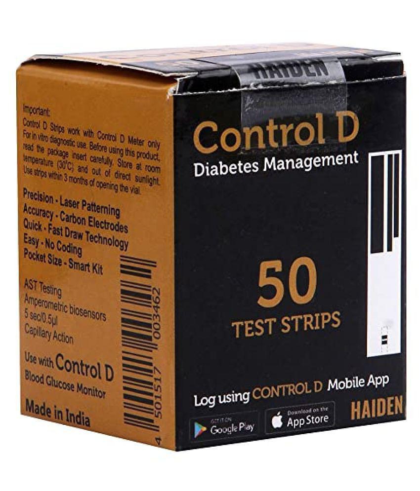 Control D 50 Test Strips (Blood Glucose) Expiry Aug 2024