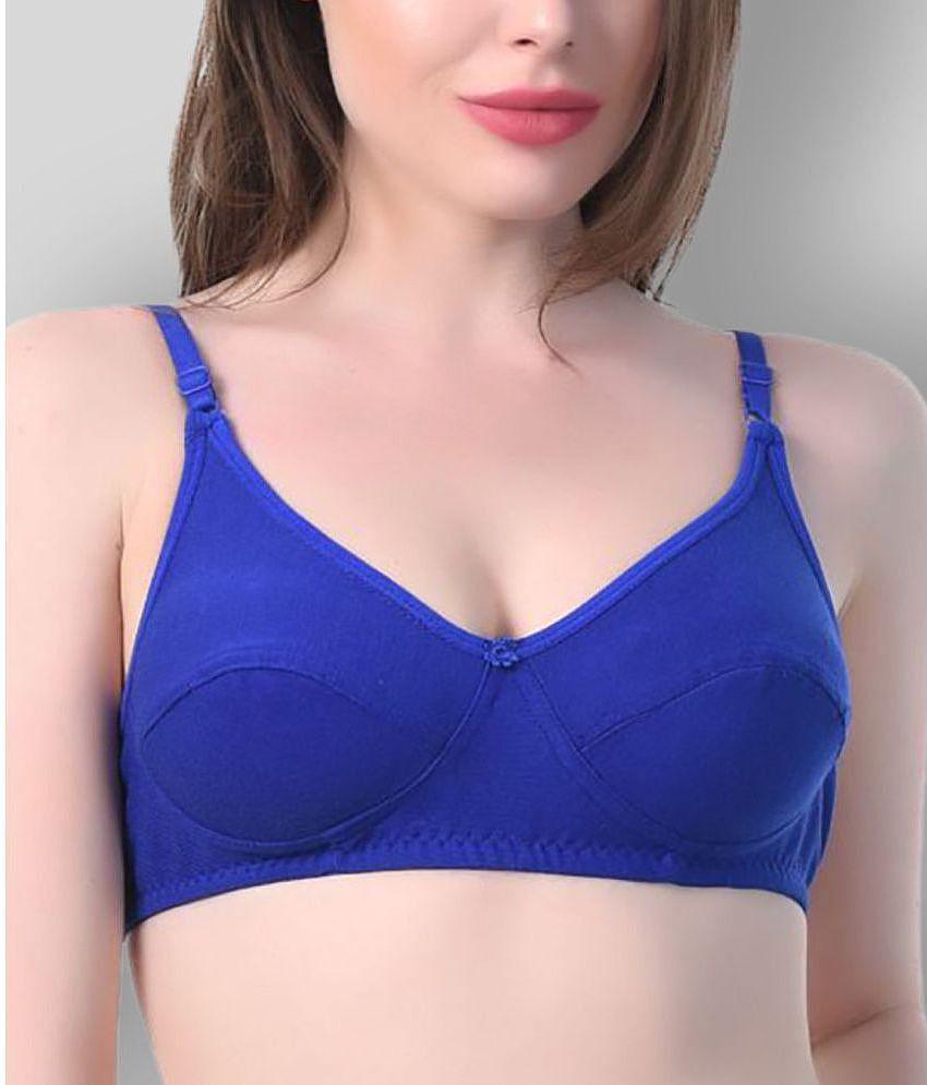 Best Men Kiran Enterprises - Multicolor Cotton Blend Non Padded Womens T-Shirt Bra ( Pack of 6 )