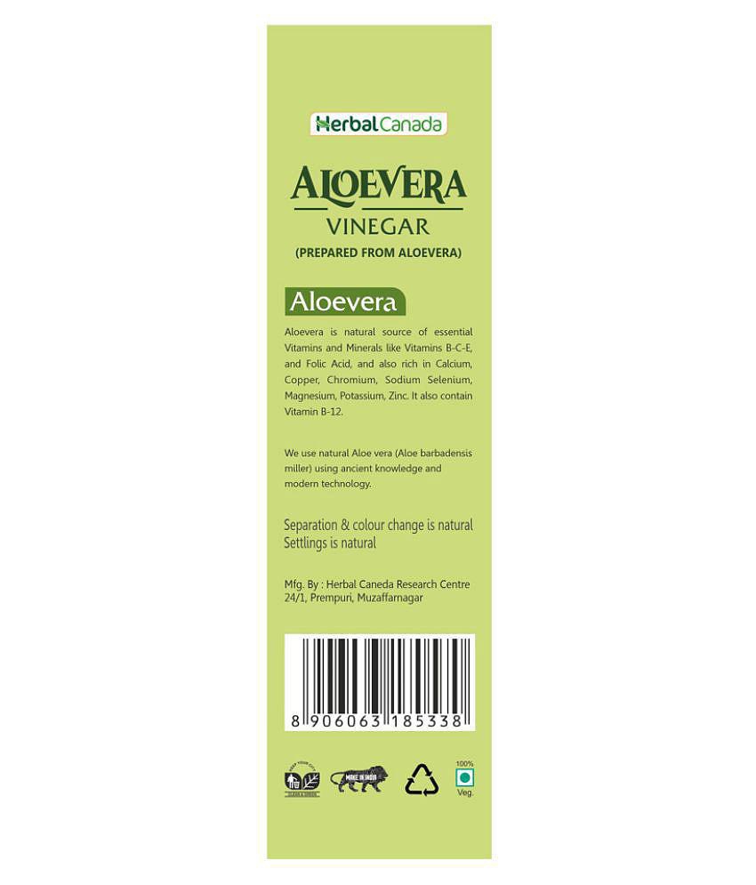 Herbal Canada Aloevera Vinegar Liquid 500 ml Pack Of 1