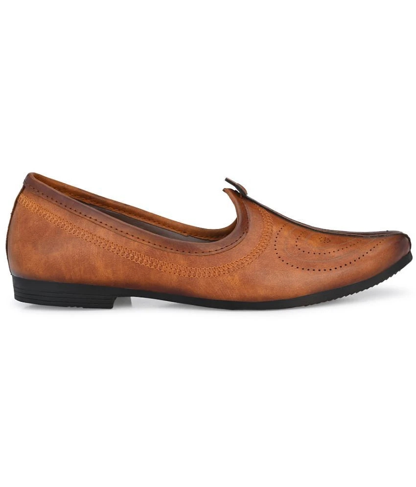 Exclusive Men Fashion Victim Brown Mens Mojaris - None 2025 at ShopCircuit | ONDC