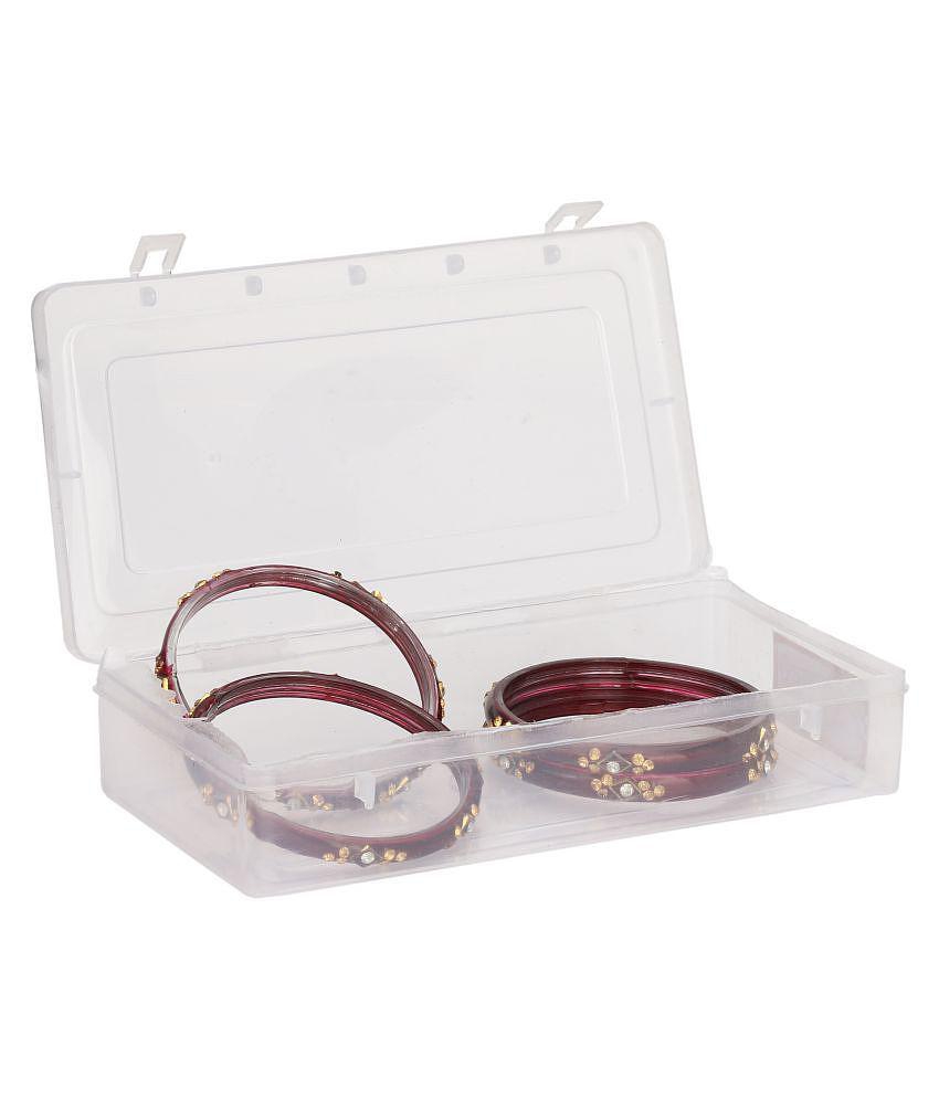 Sophisticated Men AFAST - Maroon Bangle Set (Pack of 1) - None 2025 at ShopCircuit | ONDC