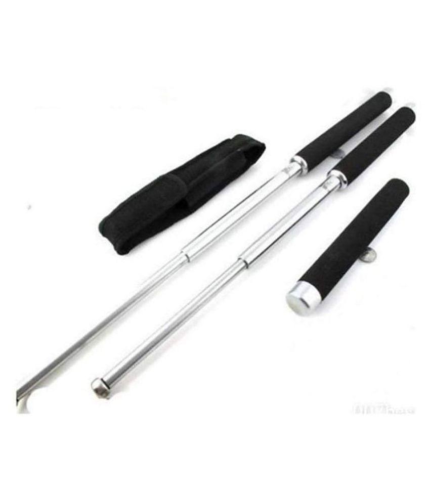 Taag Multifunction Portable Heavy Metal Collapsible Stainless Steel Safety Stick Self Defence Rod