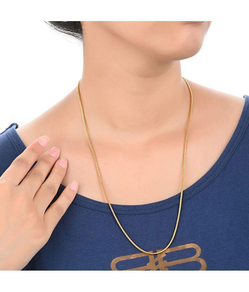 Sophisticated Men AanyaCentric Combo of 2 Gold Plated 22inches Long Fashion Chain - None 2025 at