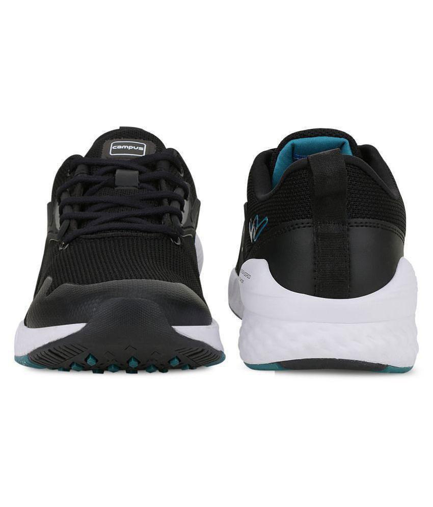 Campus Simon Pro Black Running Shoes - 9, Black