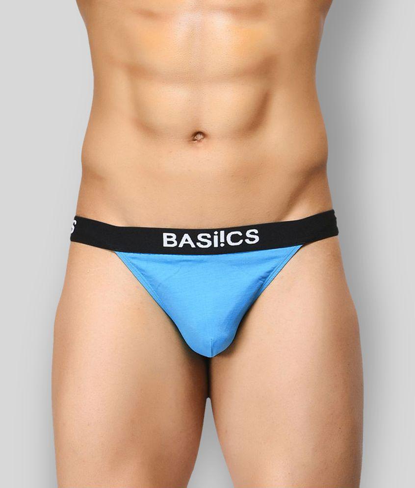 Top Men BASIICS By La Intimo - Multicolor Cotton Blend Mens Thongs ( Pack of 2 ) - L 2025 at Sho