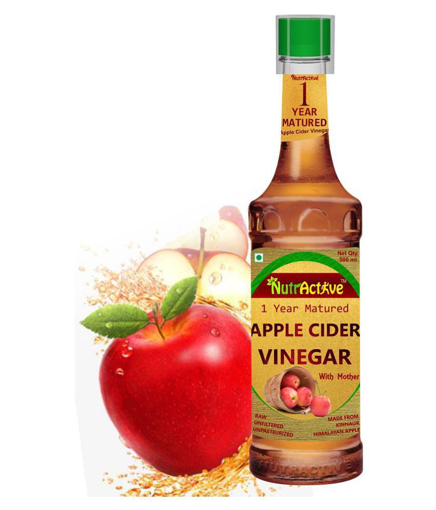 NutrActive Apple & Honey Cider Vinegar with Mother of Vinegar 500 ml Unflavoured