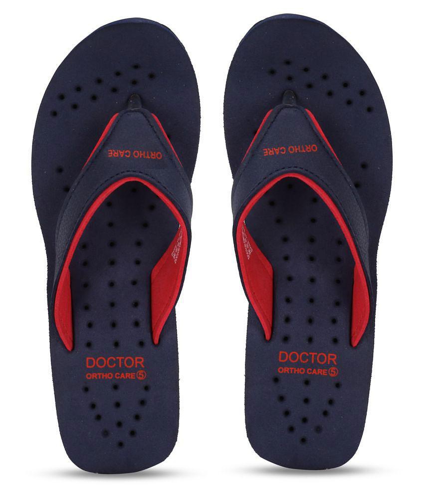 DOCTOR EXTRA SOFT - Multi Color Womens Thong Flip Flop - 8