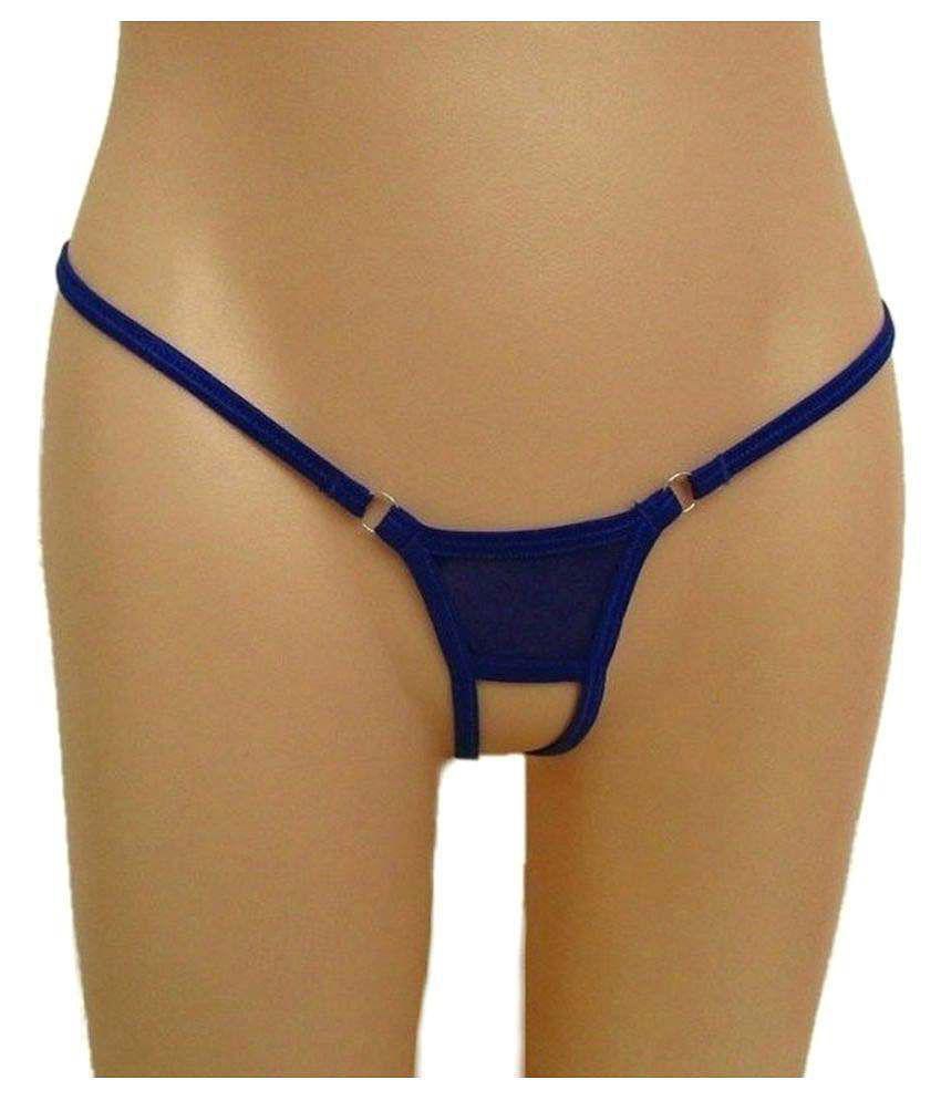 D Naked Cotton Lycra G-Strings - None