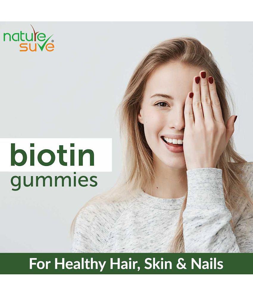 Nature Sure Biotin Daily Gummies For Hair, Skin and Nails - 1 Pack (45 Pieces)