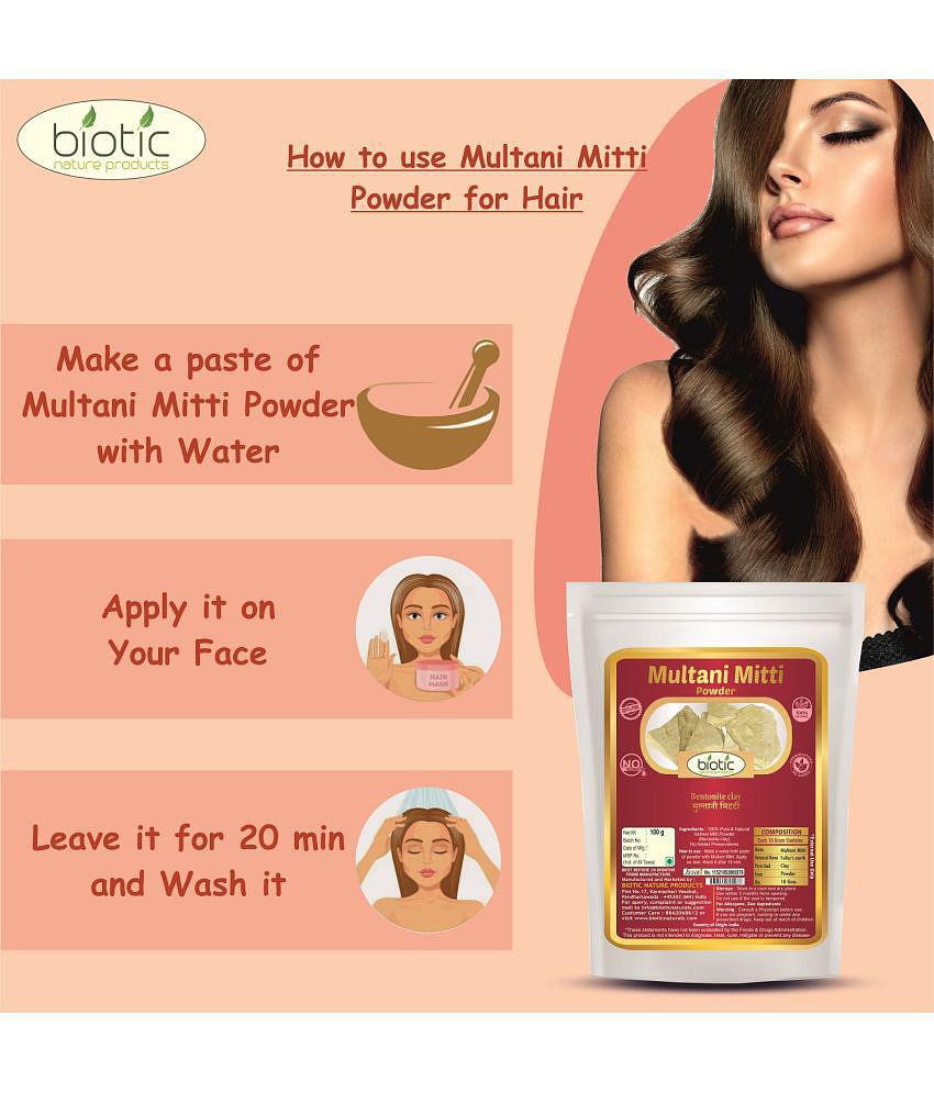 Biotic Multani Mitti Powder (Fuller’s Earth/Calcium Bentonite Clay) 100 gm