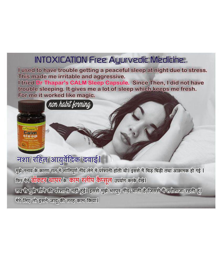 CALM SLEEP INTOXICATION Free AYURVEDIC 50+10 FREE Capsule 500 mg