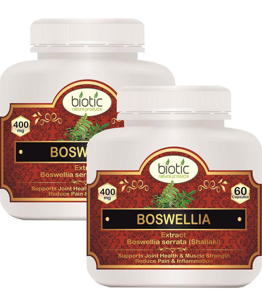 Biotic Boswellia Extract Capules - 400mg Capsule 120 no.s Pack of 2