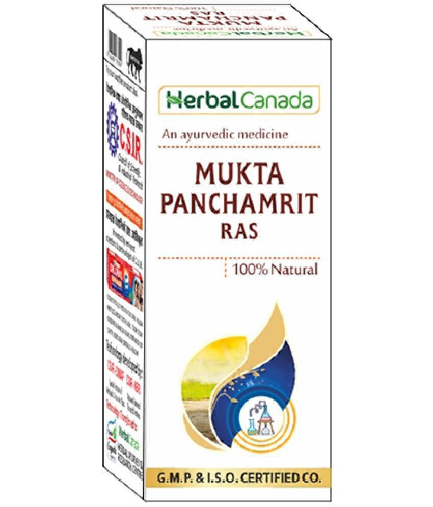 Harc Herbal Canada Mukta Panchamrit Ras Tablet 50 No's pack of 1|100% Natural Products