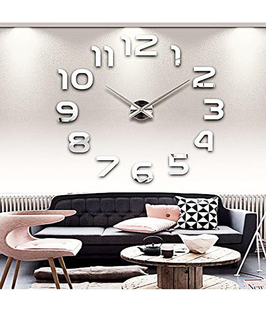 Shopper52 Circular Analog Wall Clock ( 60 x 60 cm )