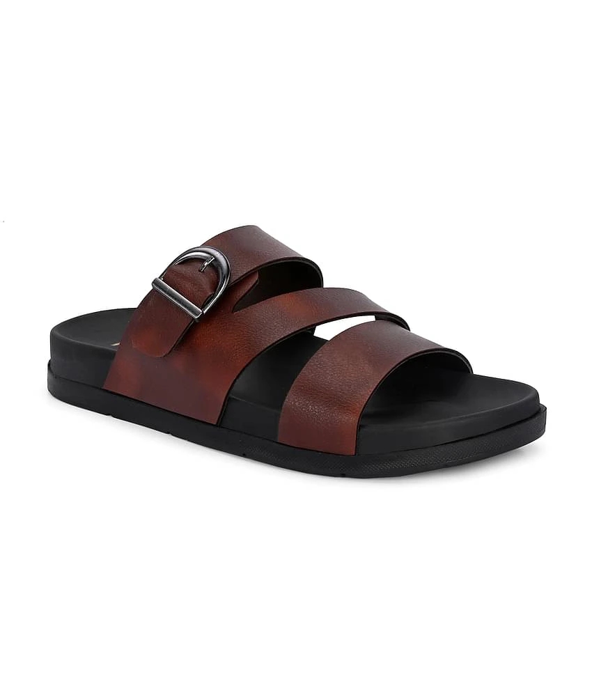 Chic Accessories Afrojack - Brown Mens Sandals - None 2025 at ShopCircuit | ONDC