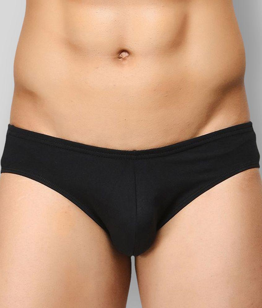 Stylish Men BASIICS By La Intimo - Black Cotton Mens Briefs ( Pack of 2 ) - S 2025 at ShopCircui
