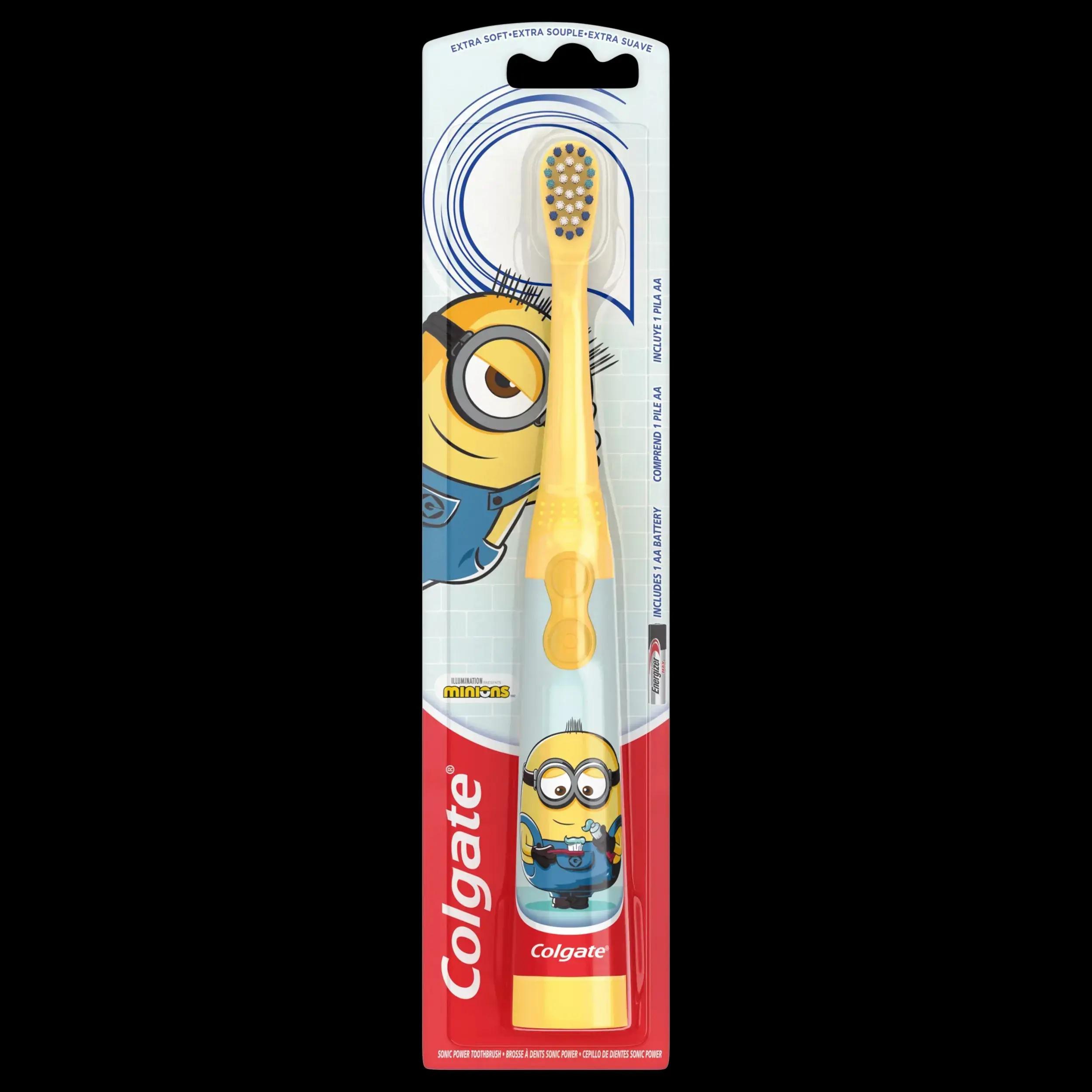 Colgate 5+ Years Minions Toothbrush For Kids With Tongue Cleaner 1 Pc