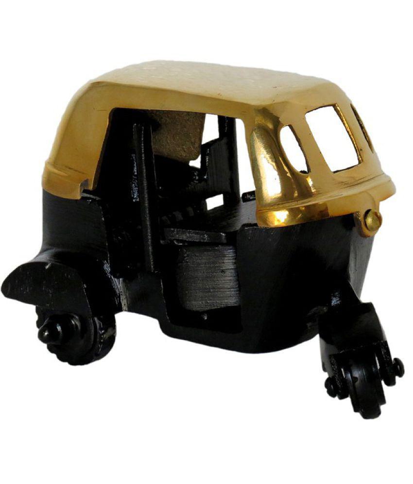 Pindia Fancy Brass Metal Small Indian Auto Rikshaw Replica