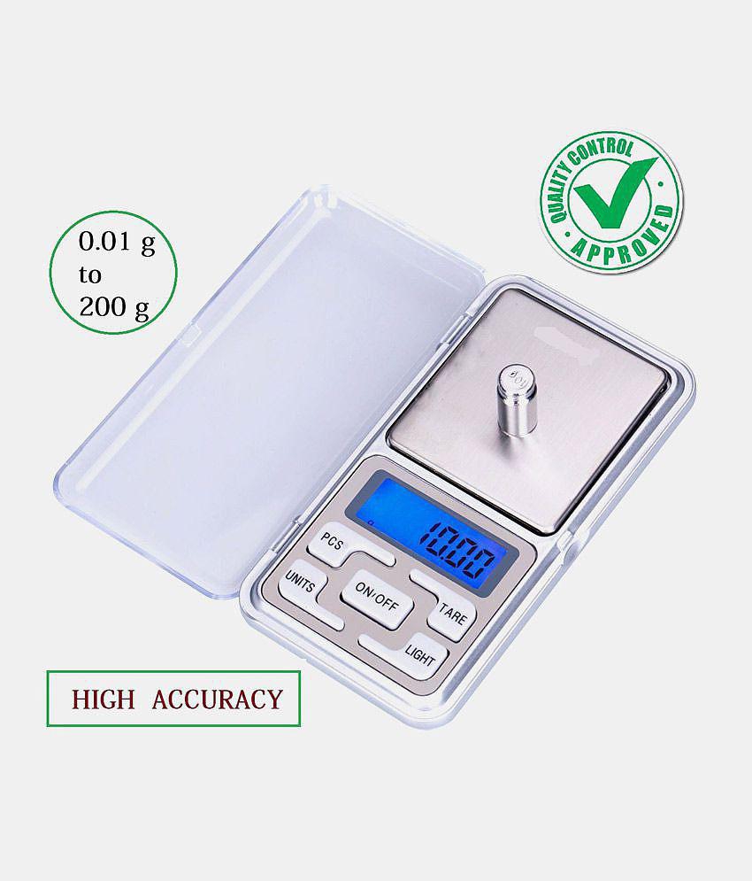 Dealcrox-Digital Display 0.1 g to 200 g Mini Pocket Weight Scale Measurement Jewellery Weighing Machine (Multicolor)